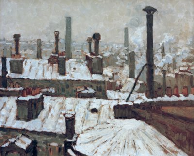 Verschneite Dächer von Gustave Caillebotte